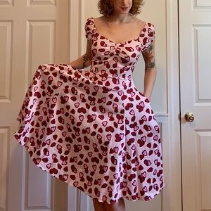 Strawberry swing dress